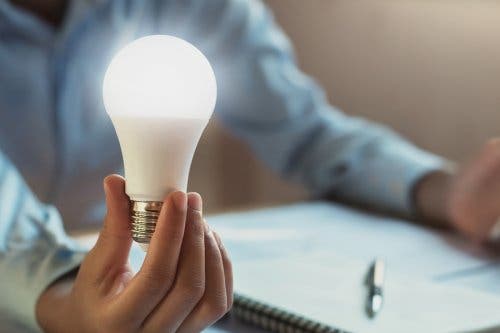 A led lightbulb.