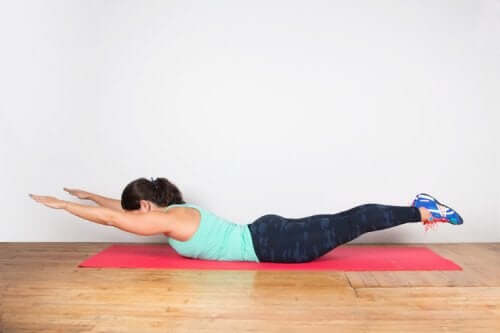 Extension exercises for the lumbar region.