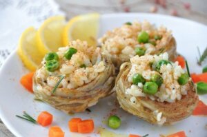 How to Make Rice Stuffed Artichokes