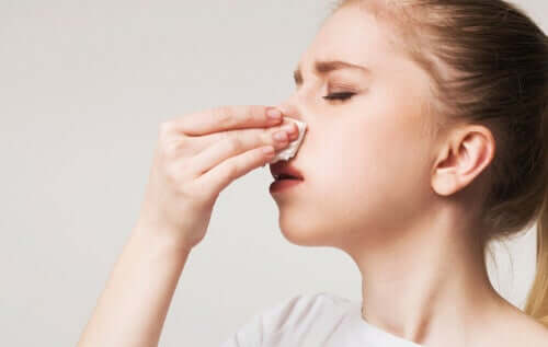 A teen with nasal congestion.