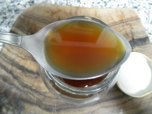 Thyme syrup to fight bronchitis.
