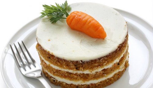 Traditional carrot cake.