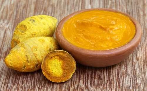 Turmeric paste.