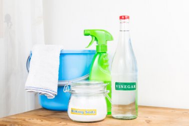 Vinegar and baking soda, you can use to remove limescale.