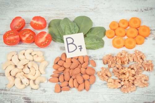 Foods that contain vitamin B7.
