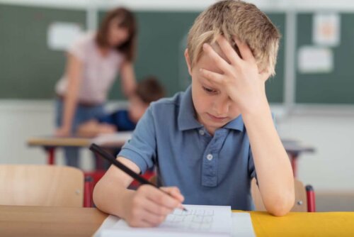 A child with migraine.