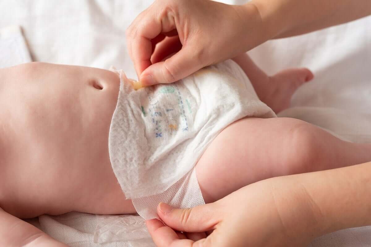 A diaper change.