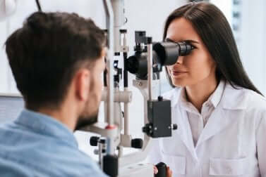 A professional eye exam.