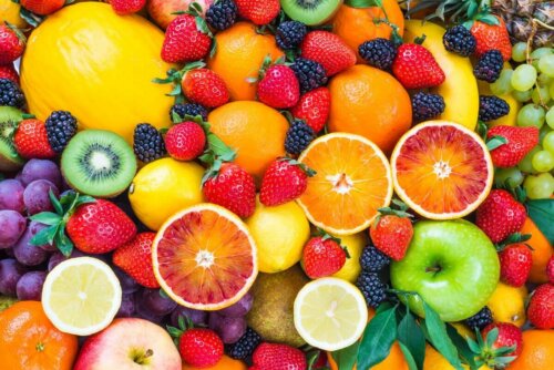 Different fruits.