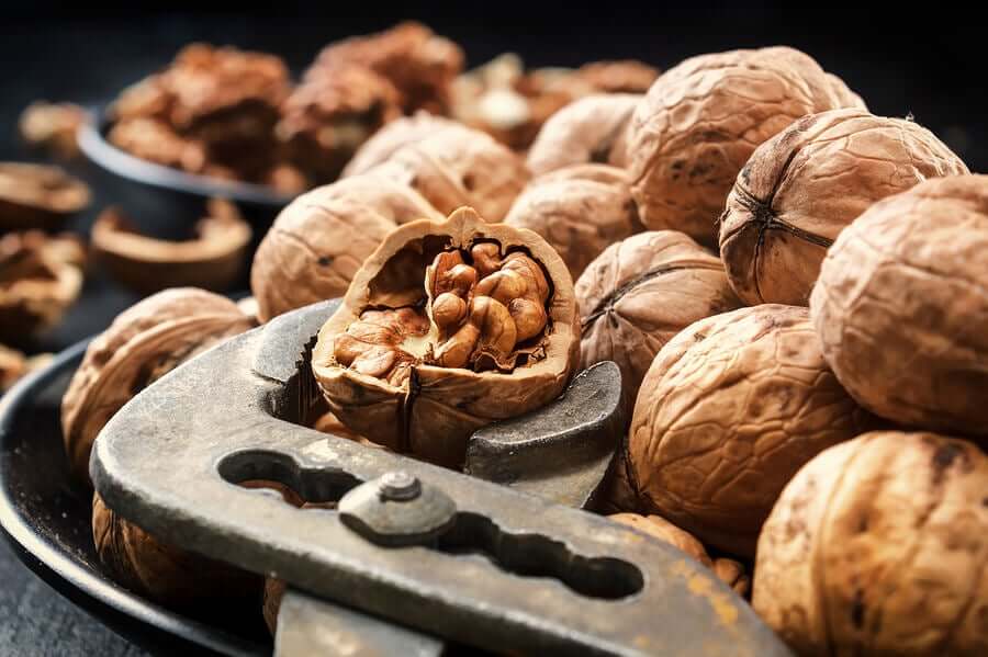 A nutcracker opening walnuts.