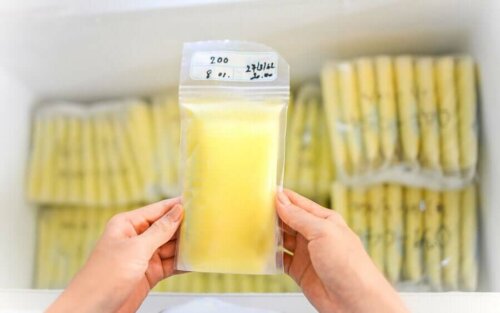 Storing breast milk.