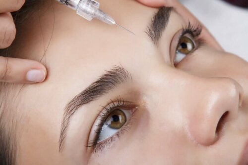 A woman about to get Botox.