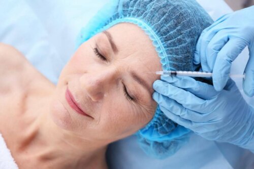 A woman getting Botox.