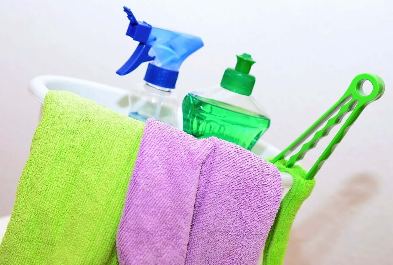 Cleaning products.