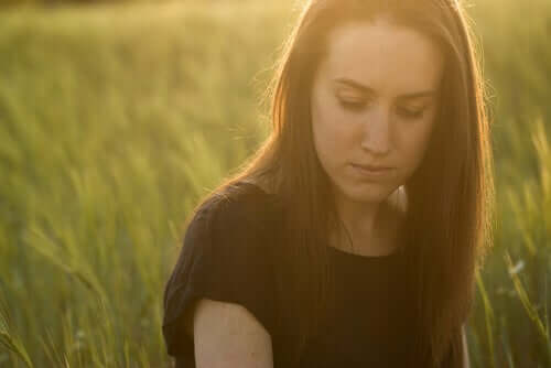 A woman saddened by infidelity.