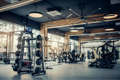 An empty gym.