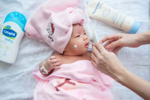 Baby skin care.