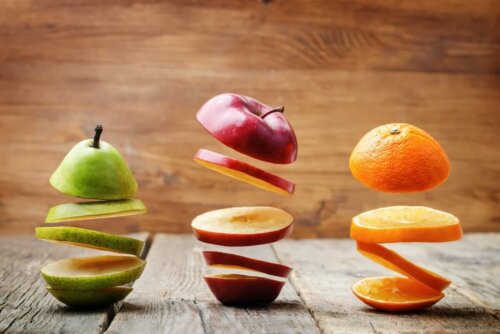Different fruits.