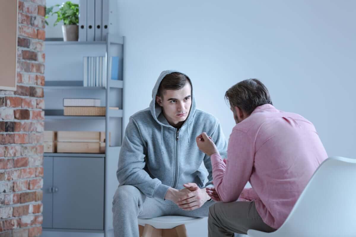 A man having therapy.