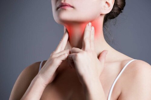 A woman with dysphagia.