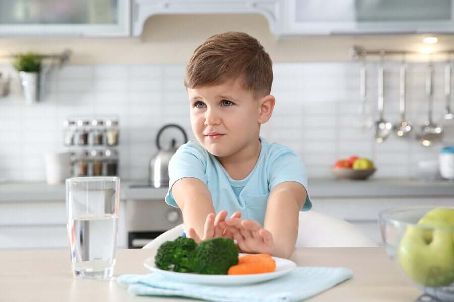 Child with Picky Eater Syndrome.