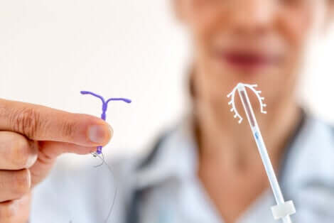 Copper IUD.