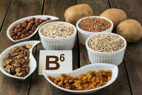 Some sources of vitamin B.