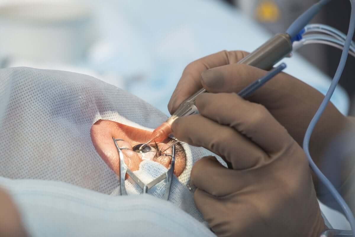 Eye surgery.