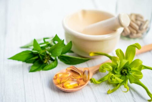 A peppermint capsule.