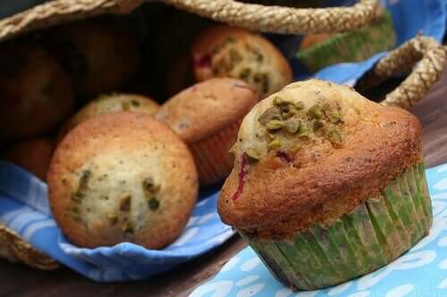 An assortment of fruity muffins.