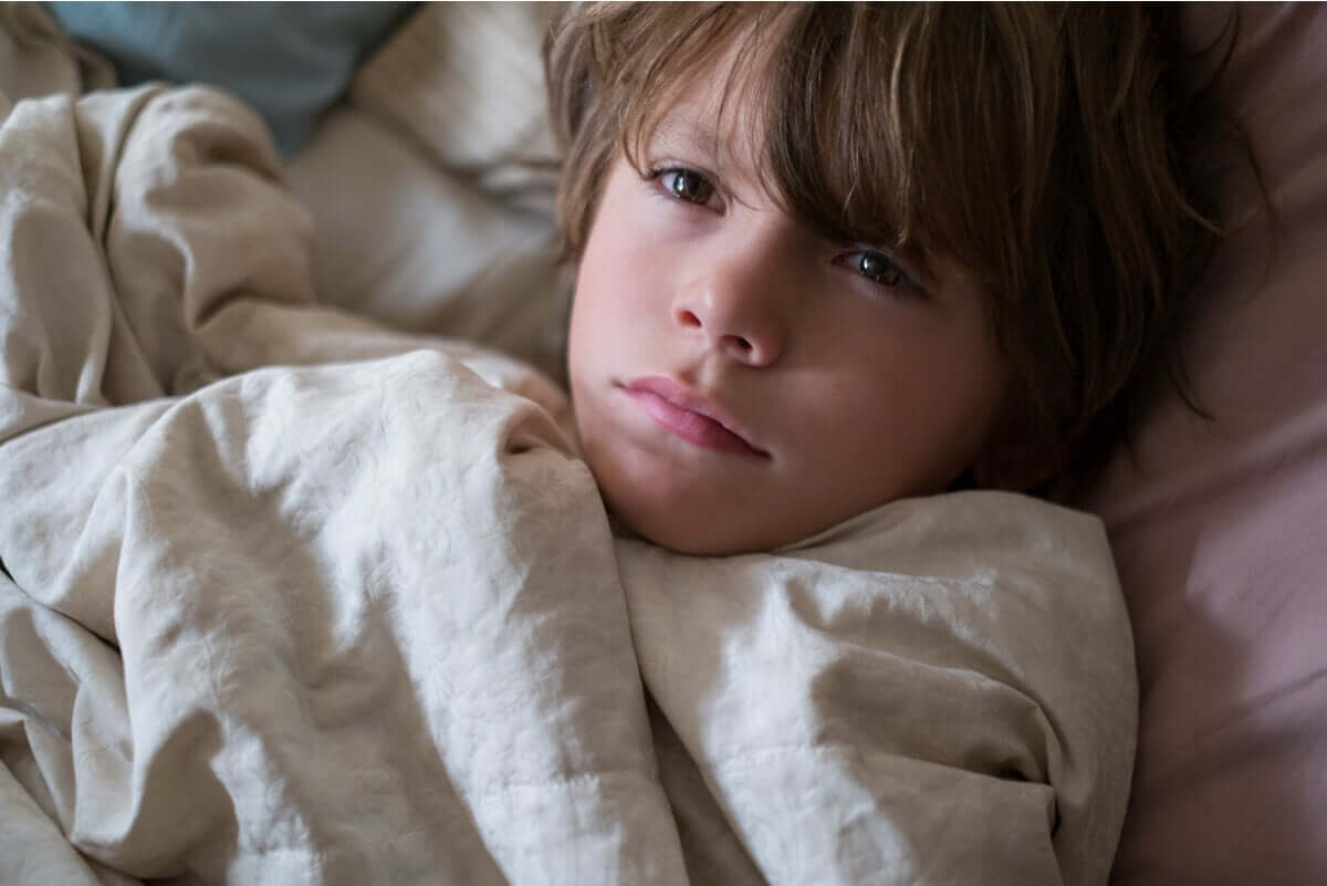 Sleeplessness can produce dark circles under the eyes of children.