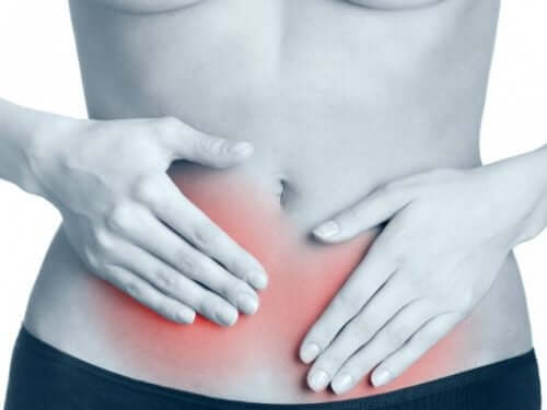 Abdominal strain can be caused by twisting the body abruptly. 