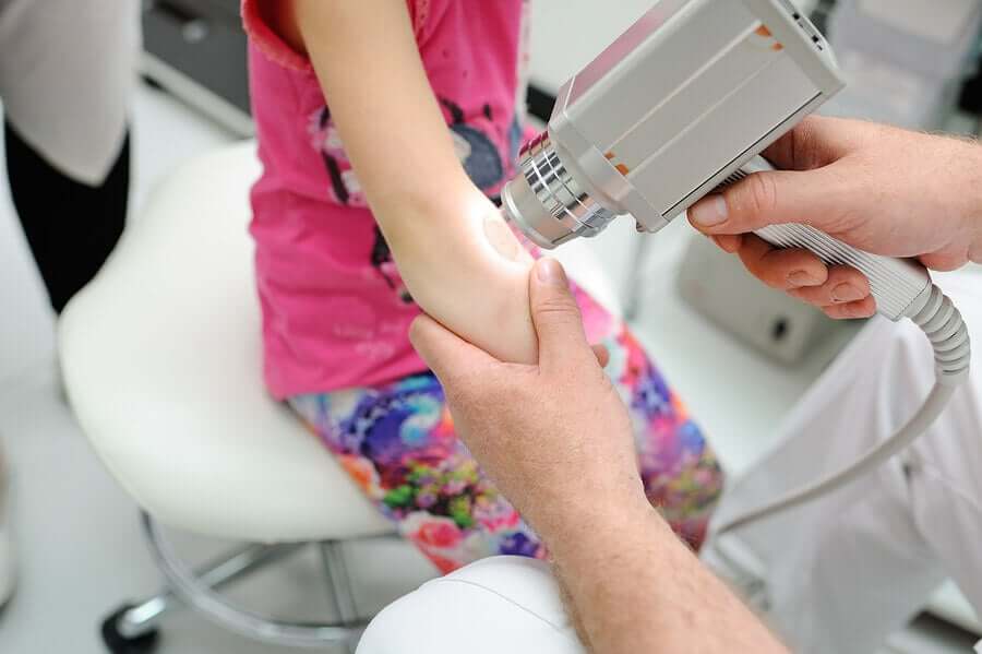 Laser treatment.