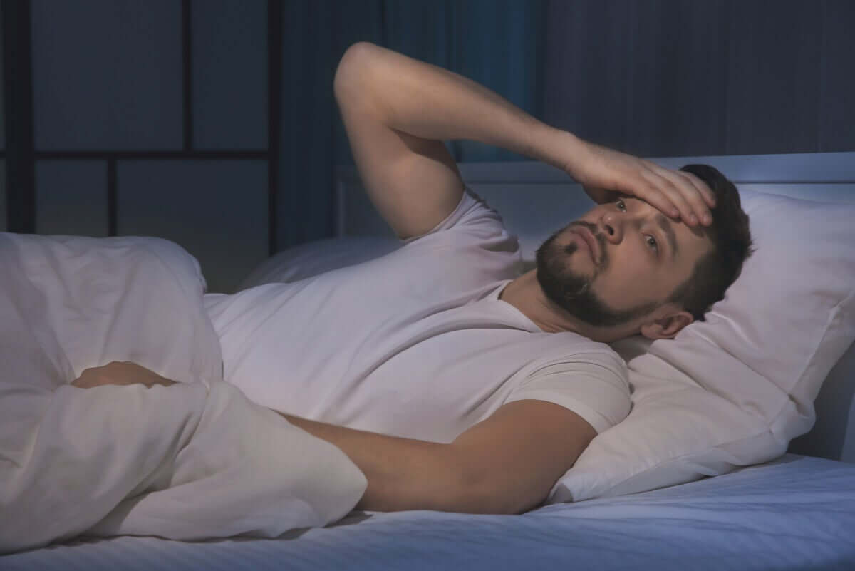 A man suffering from insomnia.