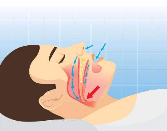 A graphic of human breathing.