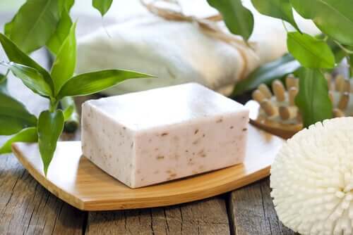 Neutral soap on a table.