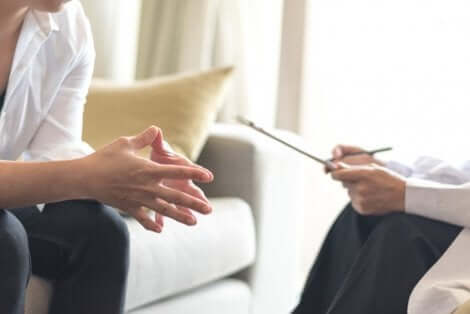 Person in therapy.