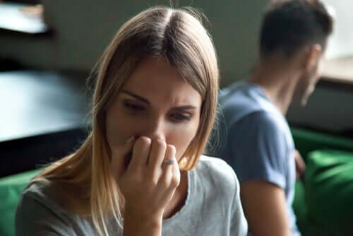 A woman who feels disconnected from her partner. 