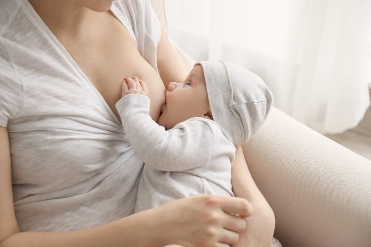 Breastfeeding on demand.