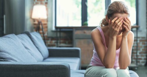 A woman feeling sad.