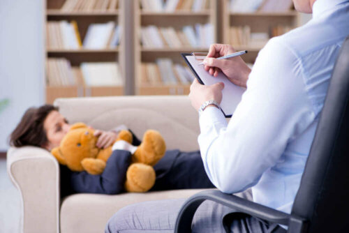 A child in therapy.