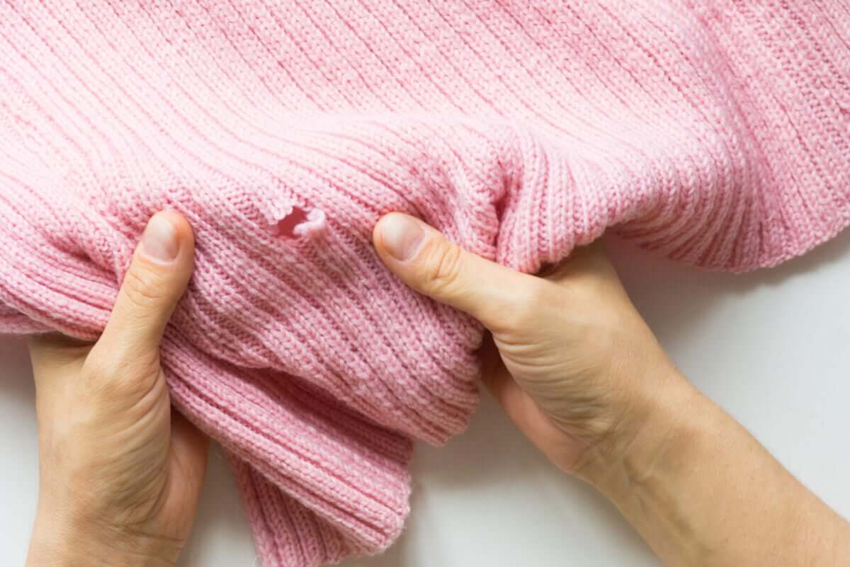 An old torn sweater.