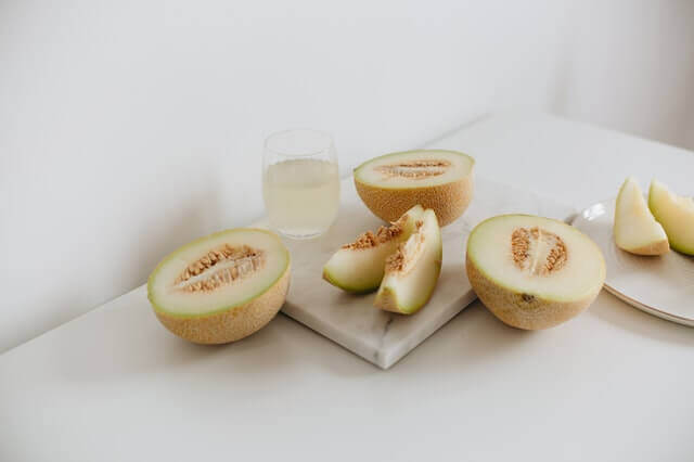 Melon slices.