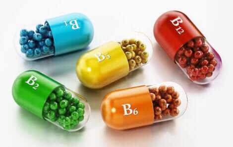 Vitamin B pills.