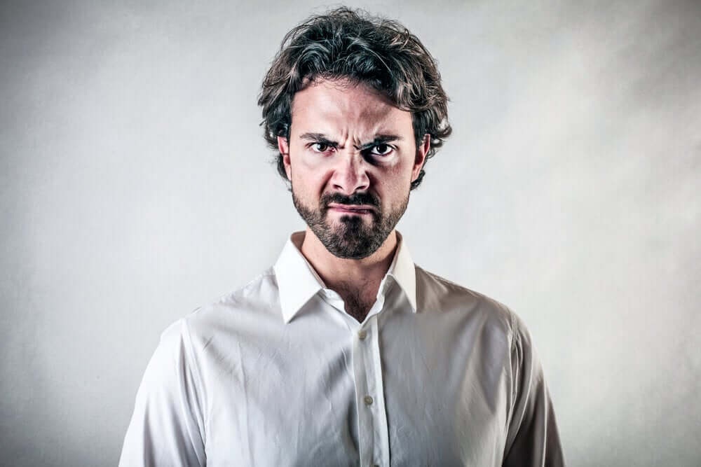 An angry man.