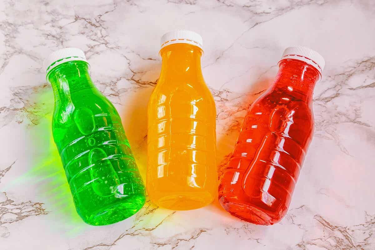 Colourful drinks