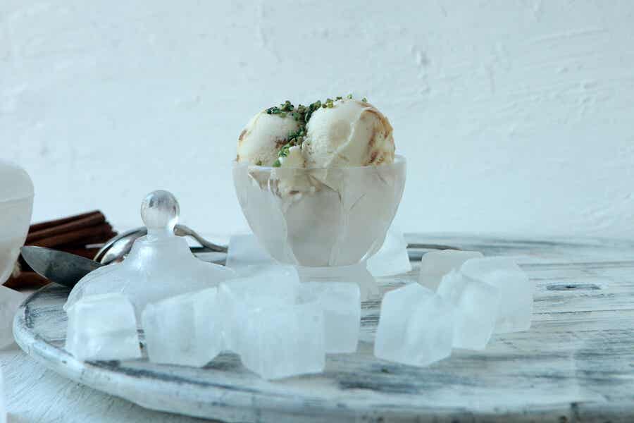 Lody z kostkami lodu