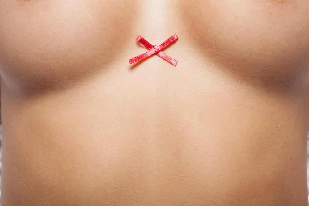 różowa wstążka na raka piersi