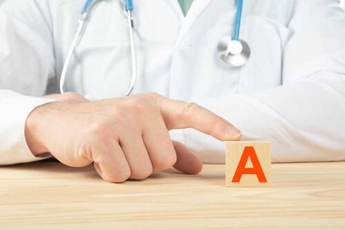 A doctor and the letter A.