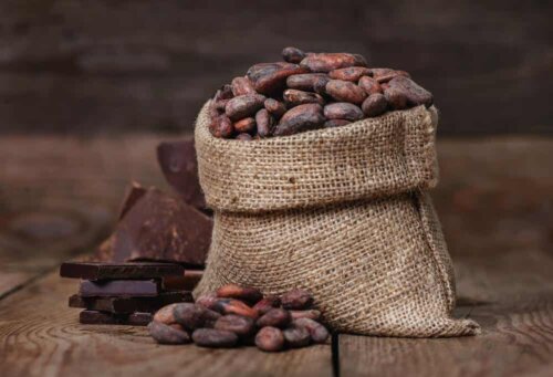 A sack of cacao.